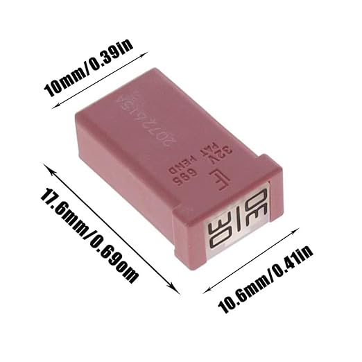 15A 20A 25A 30A 40A 32V Mini Automotive MCASE Shaped Cartridge Fuse Kit (Pack of 10pcs)