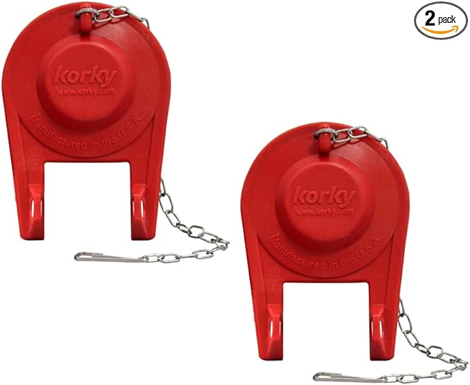Korky Ultra Standard 2-Inch Universal Toilet Flapper - Long Lasting Rubber - Easy to Install - Made in USA, 100BP (2 Pack)