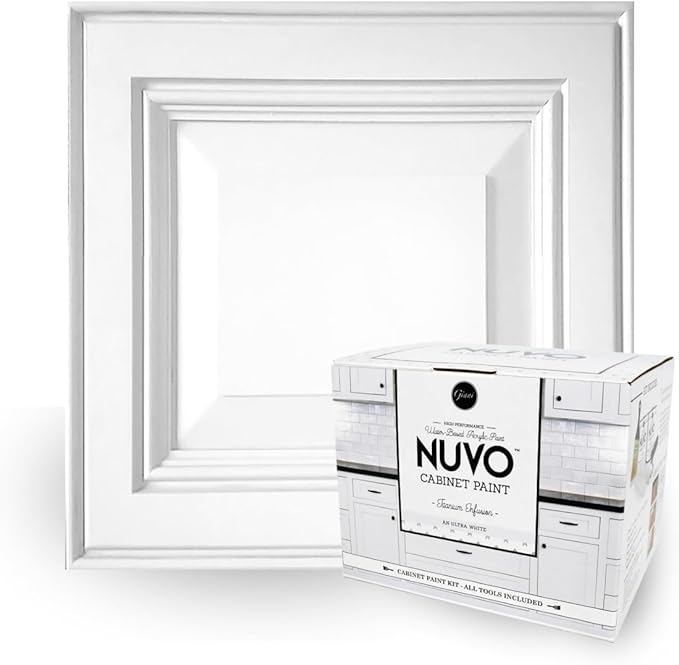 Nuvo Titanium Infusion Cabinet Makeover Kit - Easy DIY 7-Piece Set, Brilliant White, Long-Lasting Finish