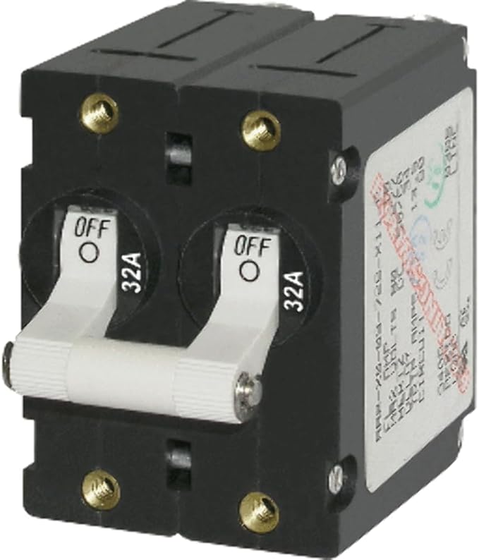 Blue Sea Systems A-Series Toggle Double Pole Circuit Breakers