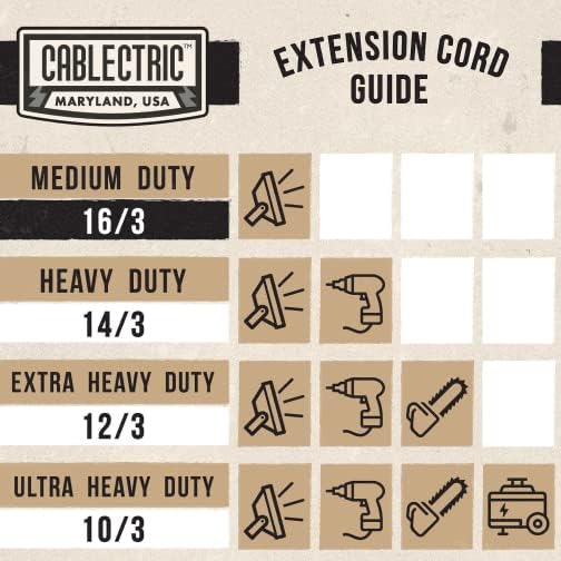 Weatherproof Black Extension Cord 200 ft, 16/3 SJTW 200 Foot Long Outdoor Extension Cord 3 Prong, Heavy Duty Exterior Power Cable Great for Outdoor Lights, Landscaping & Lawn - UL Certified