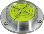Metal Horizontal Bubble Cow Eye Level Universal Horizontal Bubble Flange Water Bubble Level Horizontal Bubble Small Household (60 * 14mm)
