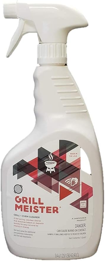 GrillMeister Grill, Grate, Barbeque & Oven - Heavy Duty Cleaner/Degreaser - Quart (Case of 12)