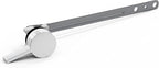 RAVINE Premium Modern Luxury Universal Toilet Handle Replacement, Majestic Collection. Toilet Lever Replacement, Easy Install (Chrome, Front Mount)