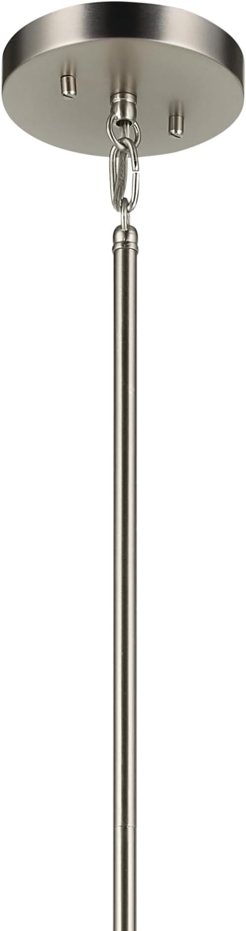 Kichler Madden 25.5" 4 Light Pendant in Brushed Nickel, Soft Modern Fixture, for an Entryway, Breakfast Nook, Laundry Room, (25.5" x 16"), 52722NI