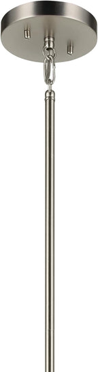 Kichler Madden 25.5" 4 Light Pendant in Brushed Nickel, Soft Modern Fixture, for an Entryway, Breakfast Nook, Laundry Room, (25.5" x 16"), 52722NI