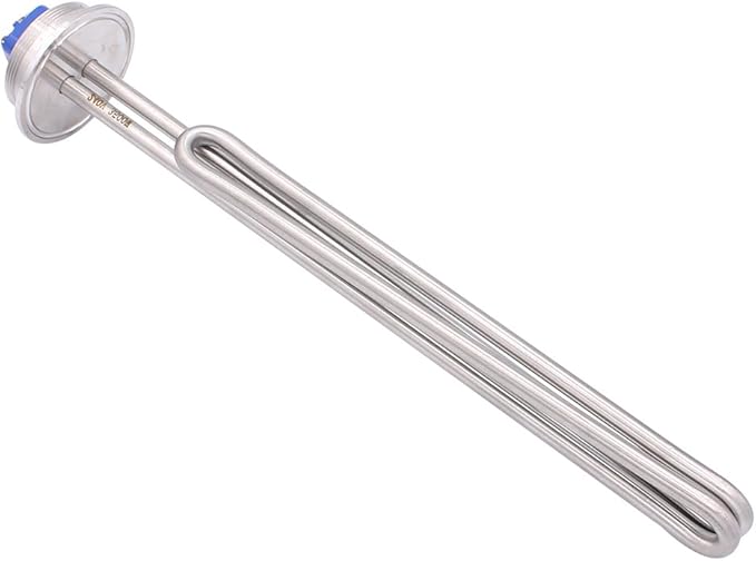 DERNORD 2 Inch (OD64) Tri-clamp 240V 3500W Foldback Heating Element Electric Water Heater with Low Watt Density