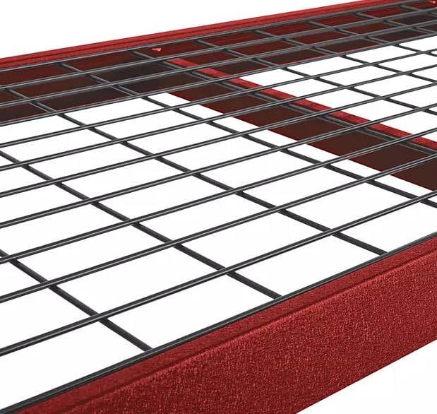 Heavy Duty Member Mark 4-Shelf Industrial Storage Rack, 77" W x 24" D x 72" H (Red, 3 Pack)