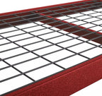 Heavy Duty Member Mark 4-Shelf Industrial Storage Rack, 77" W x 24" D x 72" H (Red, 3 Pack)