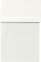 NACH Mailboxes for Outside Wall Mount, 15 x 10 x 4 inches, White Mailboxes for Outside, Waterproof Mailbox Wall Mount with Newspaper Holder - The Milano Mailbox