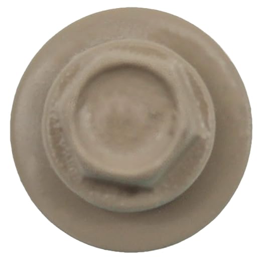 #14 Metal ROOFING SCREWS (250) Screws x 1-1/2" SURREY BEIGE Hex Head Sheet Metal Roof Screw. Self starting/tapping metal to wood sheet metal siding screws-EPDM washer. for corrugated roofing