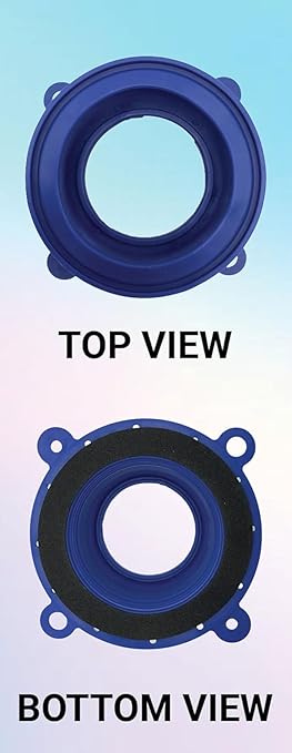 One N Done Toilet Flange Repair Kit – Complete Toilet Wax Ring Replacement Kit – Durable Waxless Toilet Ring – Includes Toilet Flange Bolts, Toilet Bowl Caps, and Toilet Flange Extension Kit (10 Pack)