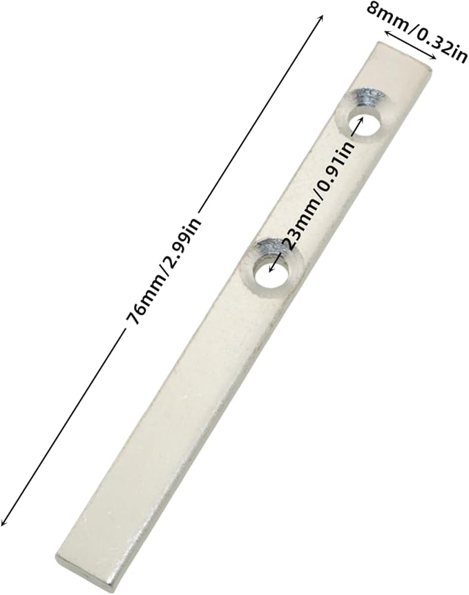 4PCS Metal Helical Balance Pivot Bar 76x8x4mm Tilt Window Dressing Hardware Accessories Decorative Fitting