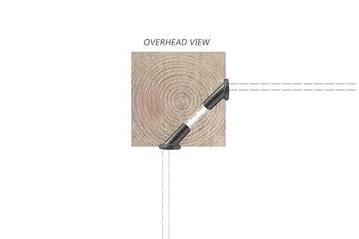 Cable Railing Stainless Steel 45-Degree Protector Sleeves for Wood Posts for 1/8" or 5/32" Cables (Lot of 100)