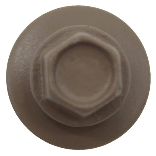 #14 Metal Roofing Screws(250) Screws x 1-1/2" Buckskin Hex Washer Head Sheet Metal Roof Screw. Self Starting/self Tapping Metal to Wood with EPDM Washer. Colored Head. for Corrugated Roofing