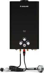 GASLAND Outdoors 16L Propane Tankless Water Heater 4.22GPM, On Demand Propane Hot Water Heater for Off Grid, Adjustable Temperature, Overheating Protection, Easy to Install, Black