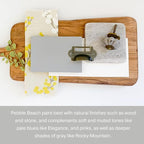 Country Chic All-in-One Chalk Paint for Furniture, Cabinets, Home Decor, Eco-Friendly, Matte Finish, Built-In Primer & Top Coat for Wood, Metal - Pebble Beach (Grey) - 8 oz (237 ml)