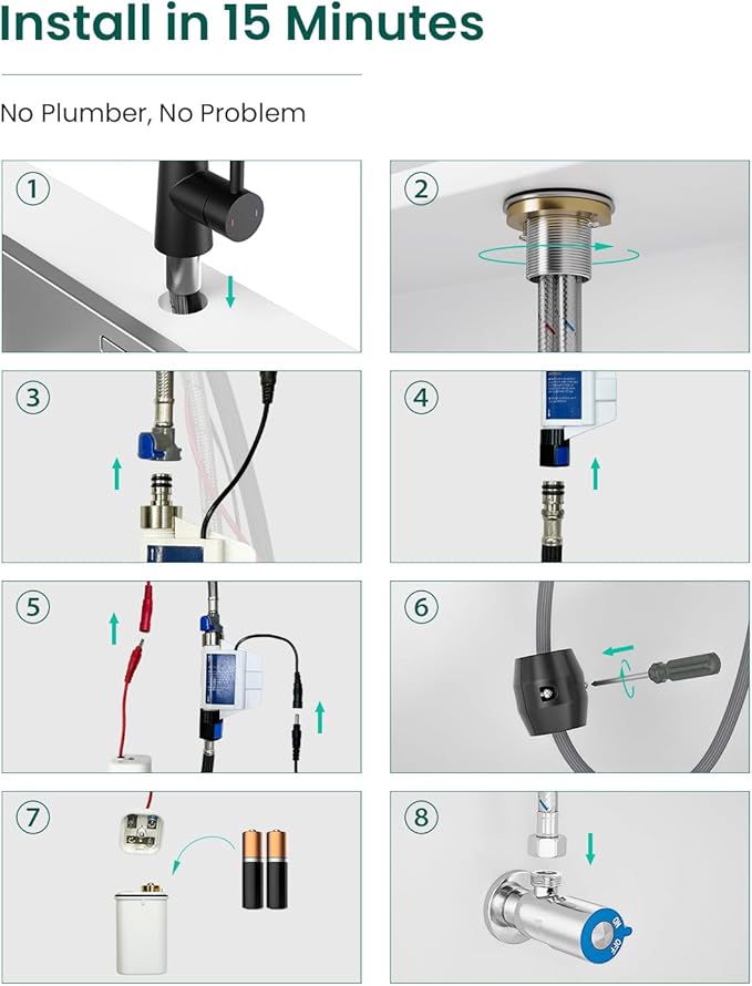 APPASO Pull Down Kitchen Faucet Touchless Black, Motion Sensor Activated Automatic Kitchen Faucet, High Arc Commercial Pre-Rinse Hands-Free Faucets for Kitchen Sink, Matte Balck (Side Sensor)