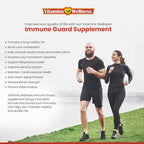 '-10 in 1- Made in USA Immune Support Supplement–Elderberry Immune Guard and Booster with Zinc and Vitamin C, Vitamin B6, Turmeric, Garlic, Echinacea 60 Count/1 Month Supply