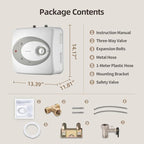 Electric Mini Tank Water Heater-4 Gallon Under Sink Instant Hot Water for RV, Camper, Kitchen, Food Truck, 120V 1500W, Wall or Floor Mounted