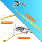 Boltigen Toilet Lever Replacement Kit - Front Mount Tank Flusher With Flapper Chain, Zinc Alloy Handle Compatible With American Standard