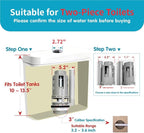 3-Inch Dual Flush Valve Repair Kit for 2-Piece Toilet,Fits Glacier Bay,Aquasource and most brands.Includes 8.2"Height Flush Valve, Fill Valve, Button, and Bolts