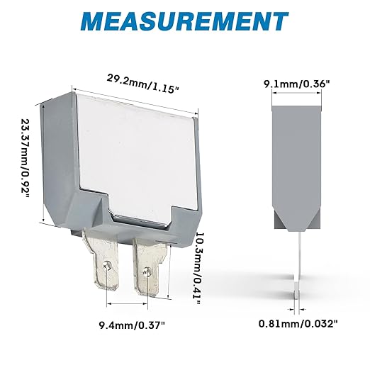 GLOSO Circuit Breaker E81 Long ATC Terminal (w/dimple), T1 Auto Reset (40A)