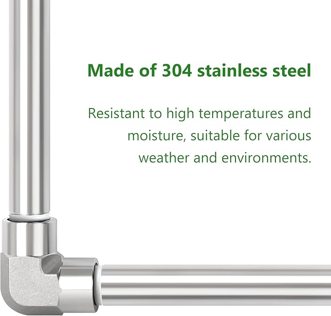 TAISHER 2PCS Stainless Steel Pipe Fittings, 3/4" NPT Male x 3/4" NPT Male Threaded, 6" Length Thickened Nipple Cast Pipe