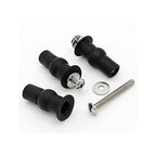 4 PCS Toilet Seat Hinge Bolts, Rubber Expansion Screws with Stainless Steel Hardware for Top Mount Toilet Seat Replacement