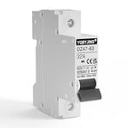 DC Circuit Breaker 32 Amp Solar Panel Disconnect Switch 12V-500V 1 Pole Miniature Solar Circuit Breaker for Outdoor PV Homes Battery, AC 110V DIN Rail MCB