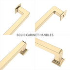 10 Pack 7.5inch Brushed Brass Cabinet Pulls - Gold Pulls forMultiple Cabinets