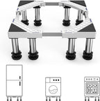 SEISSO Mini Fridge Stand Height 7"-8.2". Upgraded 8 Heavy Duty Feet Adjustable Washing Machine Stand, Load Capacity 992LB. Refrigerator Stand, Washer and Dryer Stand for Home Width 17.7"-25.6"