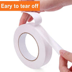 2 Rolls Double Sided Tape, Two Different Size Double-Sided Adhesive Tape Set - Ideal for Crafts & Arts, Scrapbooking, Paper and More(1 Inch+1/2 Inch, 40 Yards Per Roll)