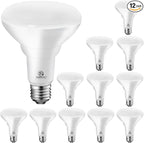 Energetic 12-Pack BR30 LED Recessed Light Bulb, 8.5W=65W, 2700K Soft White, 650LM, Dimmable Ceiling Flood Light Bulb for Cans