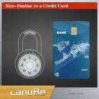 LanuBe Standard Dial Combination Lock, 2 in. Wide, with Different Combinations, Red Turnplate, Pack of 8; Lock for School, Employee, Gym Sports Locker, Case, Toolbox, and so on