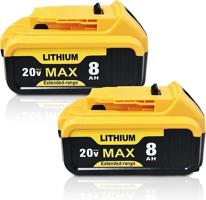 Compatible with power tool lithium batteries with custom labels. Compatible with Dewalt 20V Max tools, compatible with Dewalt 20 volt lithium batteries DCB200, DCB201, DCB203,etc. Cordless power tools