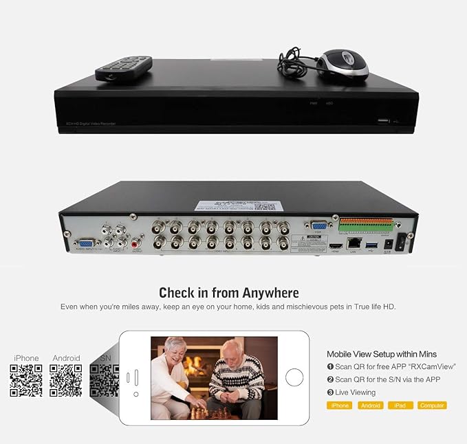 GW Security 5MP 1920P Security Camera System with AI Face/Human/Vehicle Detection, 16CH 4K DVR and 16 x 5MP 2592TVL Microphone Home Coaxial Dome Camera, Smart AI Playback, Email Alert, 4TB Hard Drive