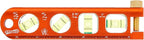 Swanson Tool Co TL041M 6 Inch Savage Magnetic Billet Torpedo Level with Brass Pipe Clamp, 6 Inches and 15 Centimeters Orange