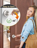 Mengico 3 Pack Satin Nickel Dummy Door Lever, Single Right Side Door Handle for Closets, Non-Turning Pull Only Lever Set, Wave Style Interior Door Knob