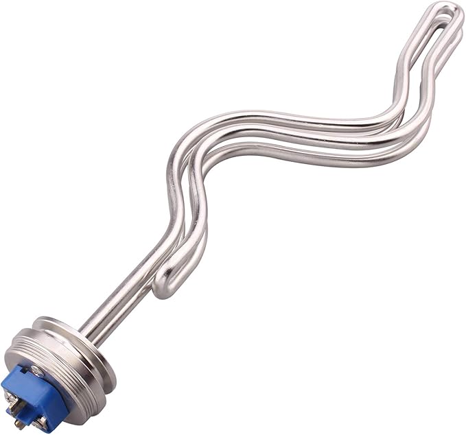 DERNORD 1.5" Inch (OD50.5mm) Tri-clamp Ripple Heating Element Electric Immersion Water Heater 5500W 240V