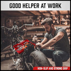 SEDY Premium Silicone Tool Tray, Automotive Non-Slip Flexible Silicone Tool Trays, Tool Organizer | 2 Piece Multi Purpose Mats with Magnetic Small parts Tray