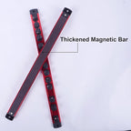 Magnetic Socket Holder Organizer Set:3/8-Inch Drive Socket Trays Socket, 360° Swivel 14 Clips Socket Holder Kit, For Automotive Mechanic Garage (Red)