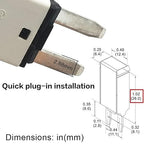 Auto Reset 25A 14V DC Mini Blade Fuse Kit 10-Piece Circuit Breaker Assortment for Car Truck RV ATM E71 T1 Compatible Heavy Duty Self-Resetting Protection