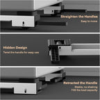 Appliance Rollers Heavy Duty,Newest Extendable Appliance Sliders,Liftable Washing Machine Base,Easily Move Washer and Dryer Machines,Refrigerators,Furniture-White