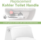 Toilet Handle for Kohler 85114-CP Left Trip Lever Service Kit, Toilet Handle Replacement Kit Side Mount, Toilet Tank Lever, 1-Pack Polished Chrome