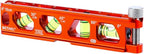 BETHEL 6 Inch Magnetic Torpedo Level with 4 Bubble Vials, V-Groove & Magnetic Rails, Orange Aluminum Alloy Construction