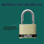 Heavy Duty Combination Padlock, Outdoor Combo Lock Weatherproof, Pad Locks with Long Shackle for Locker, Shed, Garage, Gate, Fence, 6 Pack