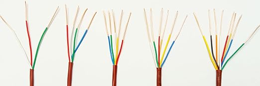 18/5 50ft Thermostat Wire 18/5 18 Gauge 5 Conductors ETL 18-5 50 Feet Brown (18/5, 50ft)