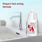 PEQUA INDUSTRIES 64 oz Pequa Heavy Duty Drain Opener - Powerful, Non-Acid, Fast-Acting Formula, Safe for All Pipes, Industrial strength Drain Cleaner for Sinks, Tubs, Septic Tanks (Pack of 4)