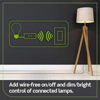 Leviton Decora Smart Dimmer Anywhere Companion, Add Wire-Free 3-Way/4-Way/5-Way On/Off/Dim/Bright Control to Decora Smart Wi-Fi 2nd Gen Dimmers, DAWDC-1RW, White